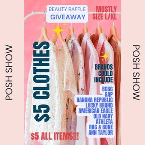 Posh Party - $5 Clothes - Women's L & XL - Sun 1/4/26 @ 1pm PT / 4pm ET